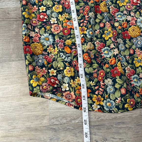 Serge Blanco Liberty Fabric Floral Shirt Navy Cotton Tailored Fit S - Picture 7 of 10